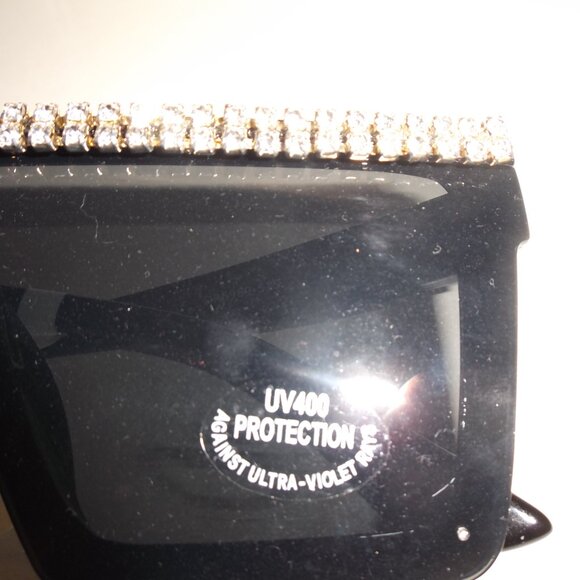 Sunglasses Black with Rhinestones - Picture 9 of 9